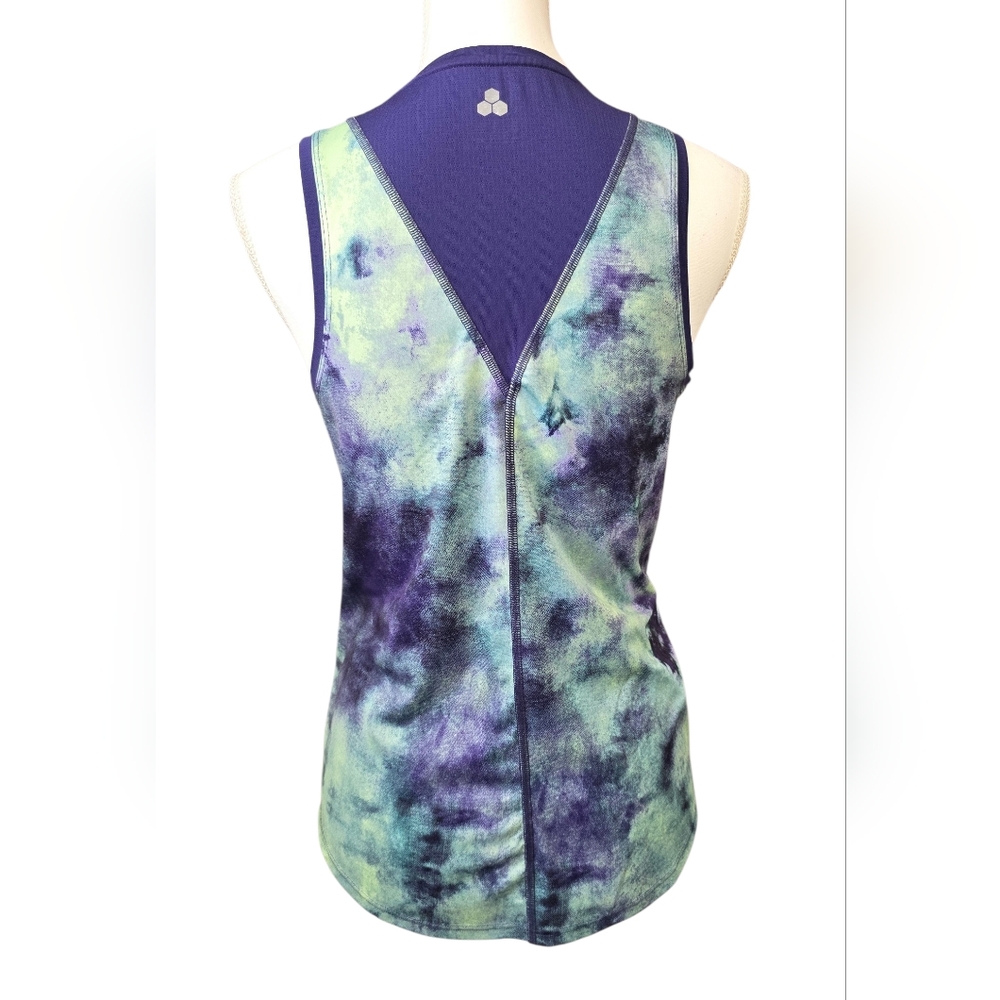Tek Gear Blue and Green Tie-Dye Tank Top - Picture 3 of 7